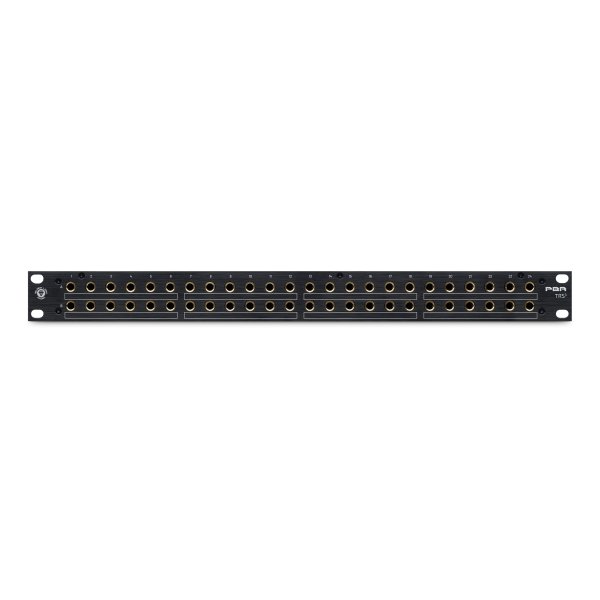 48-Point Gold-Plated TRS Patchbay With 3-Way Switching