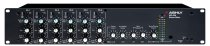 Six Channel Rackmountable Stereo Line and Microphone Mixer with Switchable Pad, 48V Phantom Power an