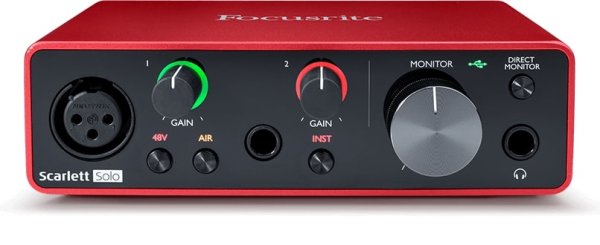 2-in / 2-out USB Audio Interface