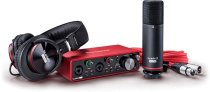 2 In / 2 Out USB Recording Recording Bundle w/ Headphones and Condenser Microphone