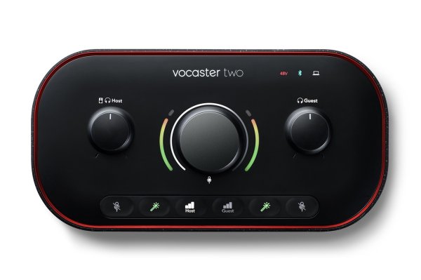 Podcast Audio Interface With USB-C (2-in / 2-out)