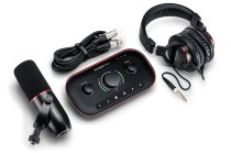Podcast Bundle With Vocaster Two Audio Interface, Microphone and Headphones