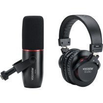 Dynamic Cardioid XLR Podcasting Microphone with Headphones