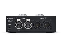 Stereo Dante headphone amp and line out interface with PoE