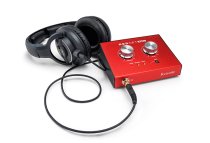 Stereo Dante headphone amp and line out interface with PoE