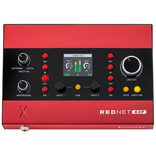 RedNet 2x2 Dante Audio Interface with Red Evolution Mic Pres