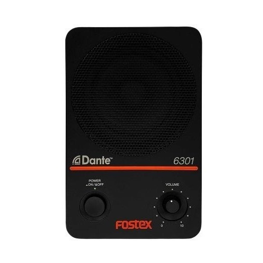 4" Active Dante Monitor Speaker 20W D-Class (Single)
