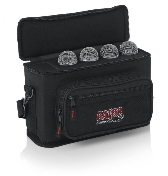 Padded Microphone Carry Bag; Holds up to 4 Microphones