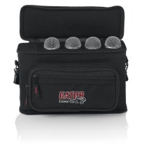 Padded Microphone Carry Bag; Holds up to 4 Microphones