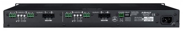 Rackmount 4-Channel Power Amplifier - 40 Watts per Channel at 8 Ohms