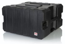 6U, 19″ Deep Molded Audio Rack W/ Wheels