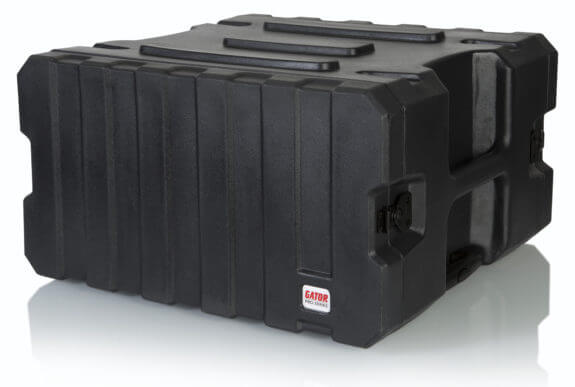 6U, 19" Deep Molded Audio Rack W/ Wheels