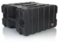 6U, 19" Deep Molded Audio Rack W/ Wheels