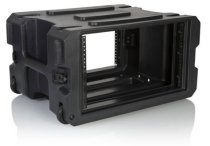 6U, 19" Deep Molded Audio Rack W/ Wheels