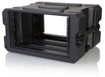 6U, 19" Deep Molded Audio Rack W/ Wheels