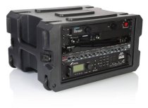6U, 19" Deep Molded Audio Rack W/ Wheels