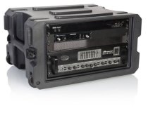 6U, 19" Deep Molded Audio Rack W/ Wheels