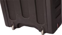 8U, 19" Deep Molded Audio Rack W/ Wheels