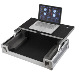 Large Sized DJ Controller Case with Laptop Shelf