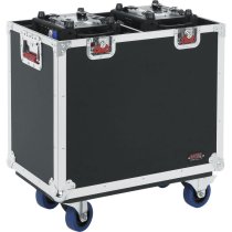 G-Tour Flight Case for Two 350-Style Moving Head Lights (Black)