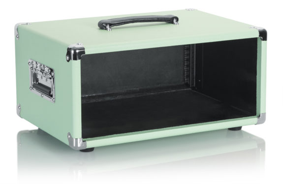 Vintage Amp Vibe Rack Case 4U, Seafoam Green