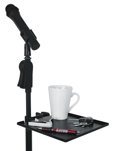 9" x 9" Clamp-On Microphone Accessory Shelf