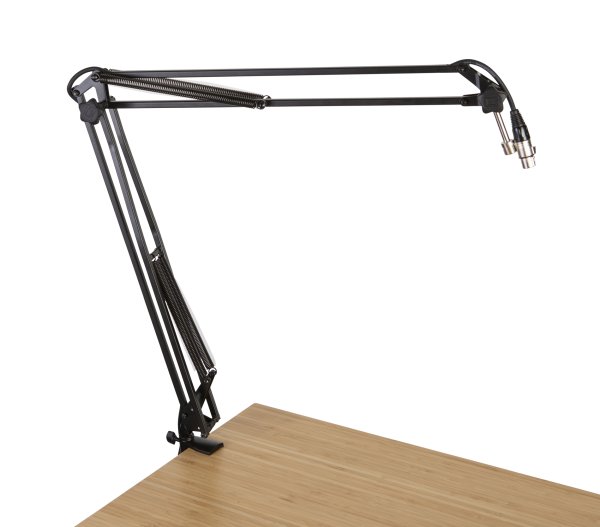 Desk-Mounted Broadcast / Podcast Boom Mic Stand