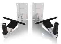 Frameworks Wall Mount Speaker Stands, White (Pair)