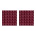 2 Pack of Burgundy 12