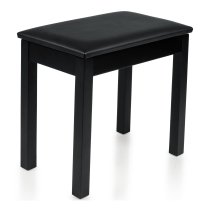 Deluxe Wooden Wooden Piano Bench, Black