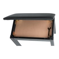 Deluxe Wooden Wooden Piano Bench, Black