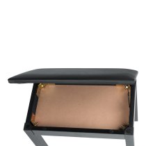 Deluxe Wooden Wooden Piano Bench, Black