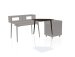 Elite Series Furniture Desk Corner Section, Dark Walnut
