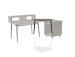 Elite Series Furniture Desk Corner Section, Driftwood Grey