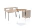 Elite Series Furniture Desk Corner Section, Natural Maple Matte