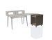 Elite Series Furniture Desk 10U Rack, Driftwood Grey