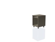 Elite Series Furniture Desk 10U Rack, Driftwood Grey
