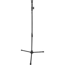 Compact Fixed Boom Mic Stand with Tripod Base