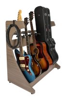 Elite Five Electric / Acoustic Guitar Rack, Brown