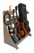 Elite Five Electric / Acoustic Guitar Rack, Brown
