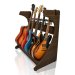 Elite Five Electric / Acoustic Guitar Rack, Brown