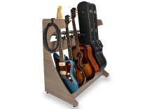 Elite Five Electric / Acoustic Guitar Rack, Grey