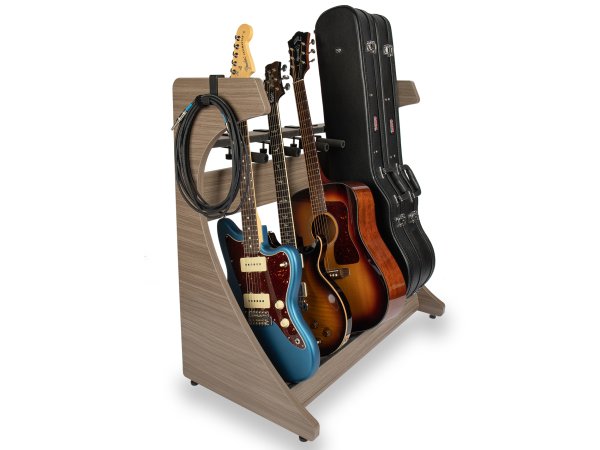 Elite Five Electric / Acoustic Guitar Rack, Grey