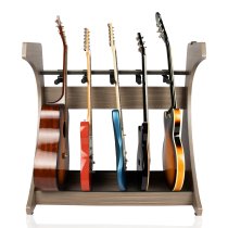 Elite Five Electric / Acoustic Guitar Rack, Grey
