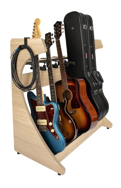 Elite Five Electric / Acoustic Guitar Rack, Maple