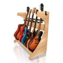 Elite Five Electric / Acoustic Guitar Rack, Maple