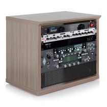 Elite Series Furniture Desktop 8U Studio Rack, Grey