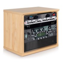 Elite Series Furniture Desktop 8U Studio Rack, Maple