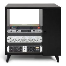 Elite Series Sidecar Rack Cabinet With Shelf, Brown