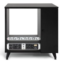 Elite Series Sidecar Rack Cabinet With Shelf, Brown
